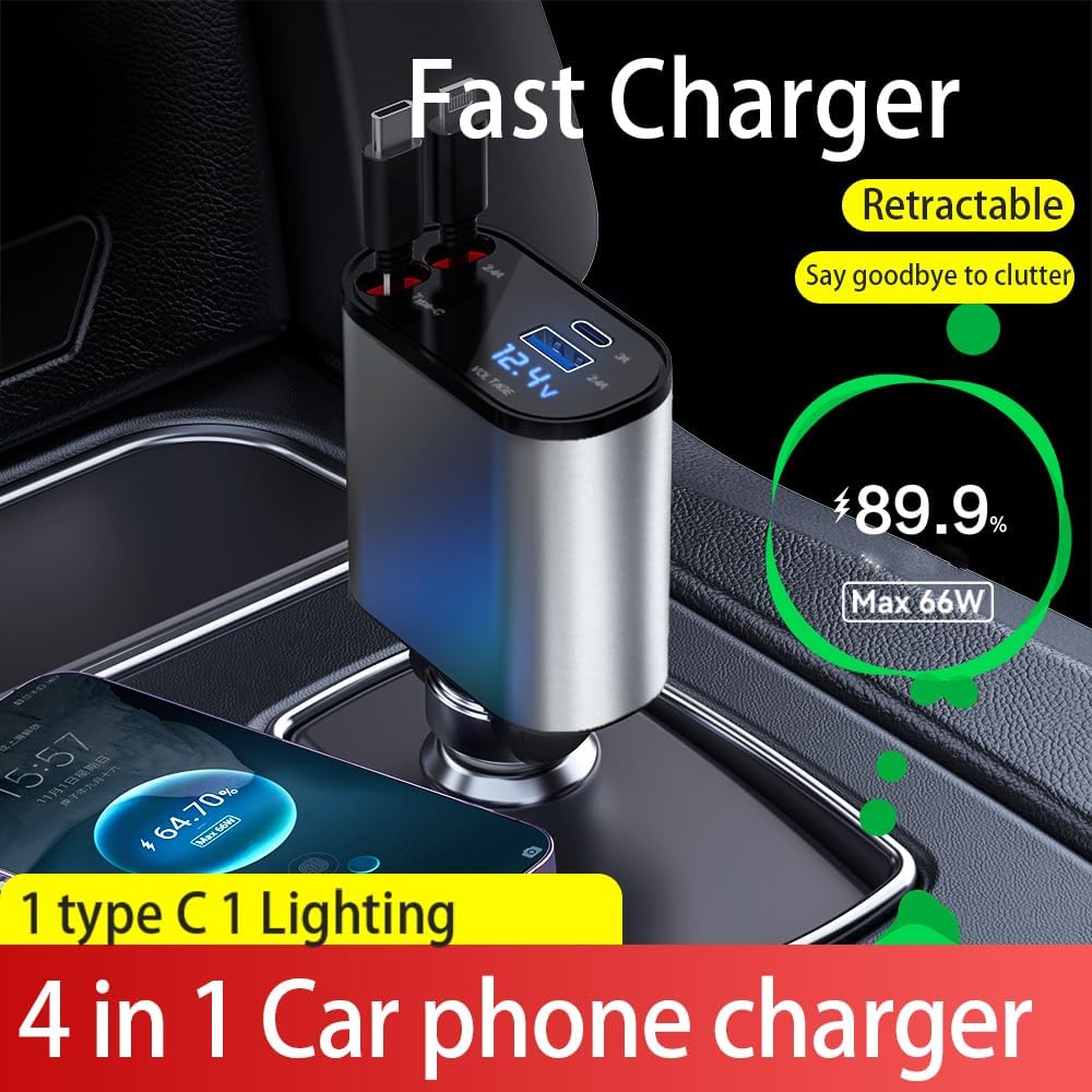 4 in 1 Retractable Charger