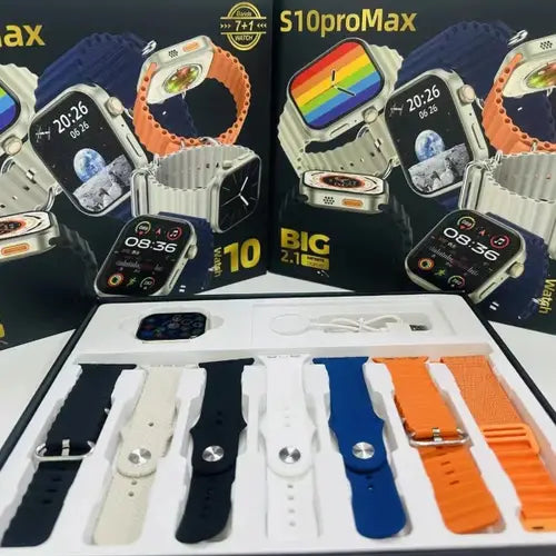 New Hot (S10 PRO Max 7in1) 7 Sets Straps Smart Watch